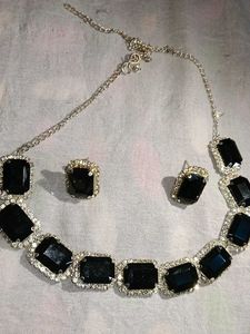 Black Stone Jewelry Set