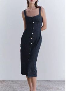 Zara Denim Button-Down Dress
