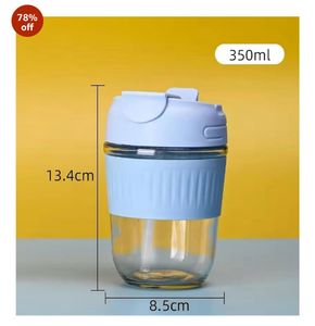Colorful Glass Water Bottle