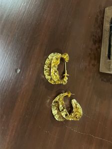 Gold Tone Hoop Earrings