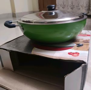 Non Stick Kadai With Ss Lid 🥘
