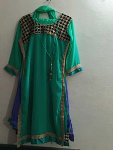 Embroidered Kurta Set  pajami with dupat