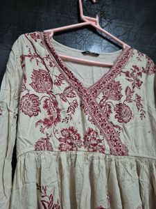 Floral Print Tunic Top