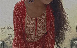 Red Kurta Set With Plazo