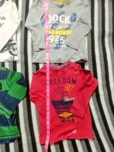 Set of 4 Full Sleaves Tshirts 5-6 Years old