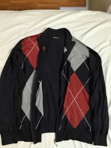 🇦🇮Men Zipper Front Open Full Sleeves Sweater