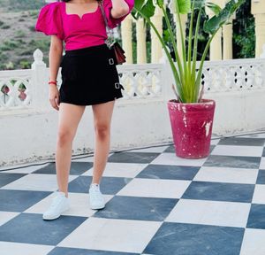 Black Mini Skort ,once wear