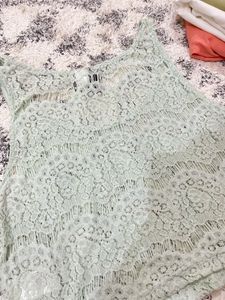 Lace Crop Tank Top