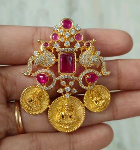 Pink Peacock Pendant