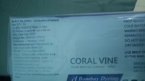 New Original Bombay Dyeing Double Bed Sheet