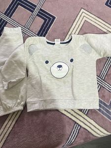 Cute Bear Print Baby Pants