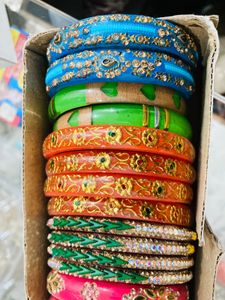 Colorful Beaded Bangle Set