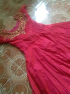 Elegant Pink Anarkali Dress