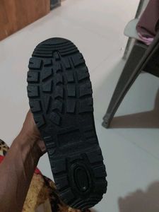 Black Leather Work Boots