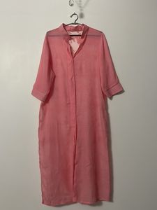 Baby Pink Colour Kurta Shrug