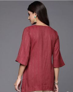 Maroon Short Kurti