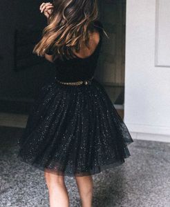 Combo Sparkly Black Skirt Set