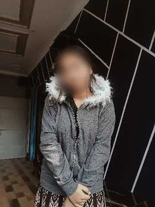 Gray Fur Hooded Jacket