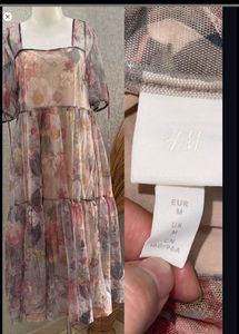 H&M midi Floral Print Dress