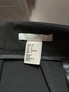 Chic Black Skirt with Gold Zippers