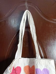 Heart Print Tote Bag