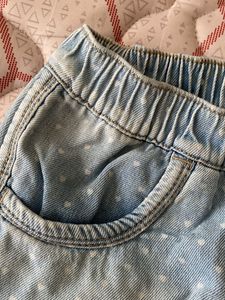 Girls&#39; Heart Dot Denim Shorts