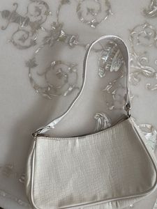 White Croc Shoulder Bag