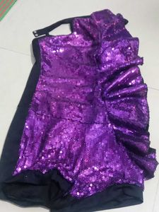 Purple Sequin Party Top