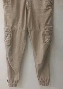 Beige Cargo Pants