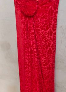 Velvet Shaneel Tomato Red Fabric