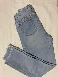 Light Blue Shaded And Rugged Denims