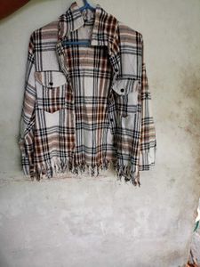 Frayed Hem Plaid Flannel