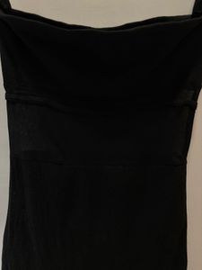 Black Tie Strap Mini Dress