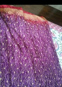 Purple Sequence Saree