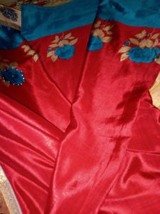 Bridal Satin Silk Saree