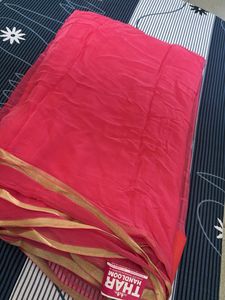 Elegant Pink Chiffon Saree