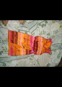 Women Printed Rainbow Dress Designer Wrap