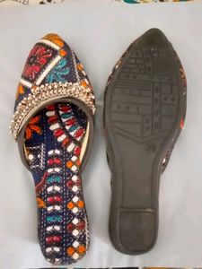 Ethnic Print Flats