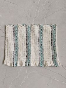 Off-white Smocked Tube Top