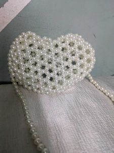 Beaded Heart ❤️ Shape Bag
