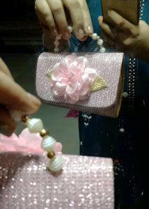Faith Enterprises Casual Pink Clutch