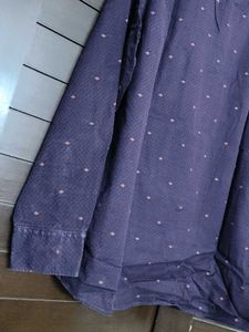 Louis Philippe Men Stylish Maroon Patterned Shirt