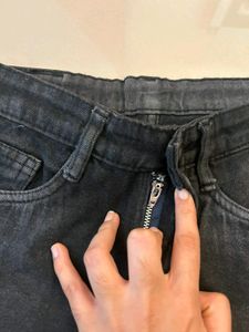 Charcoal Grey Stone Washed Jeans
