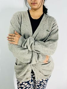 Lacoste Grey Cardigan