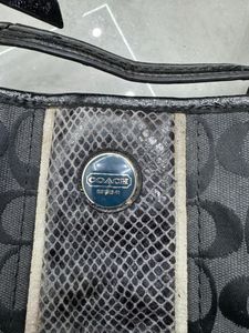 Coach Black Signature Purse