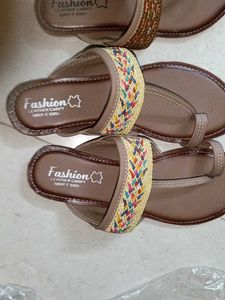 Jaipuri Nagra Jutti Set Of 2 (Multicolored)