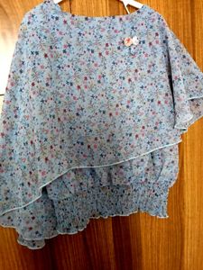 Floral Print Layered Top