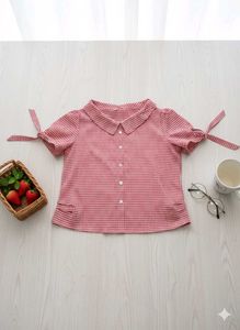 Red & White Checkered Top