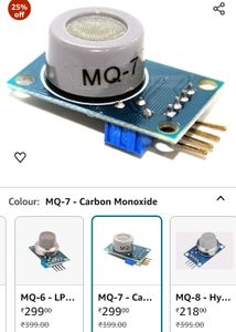 ARDUIN0 MQ 7 Gas Sensors compatible arduino UNO /