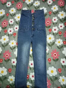 HIGH WAIST DENIM JEANS